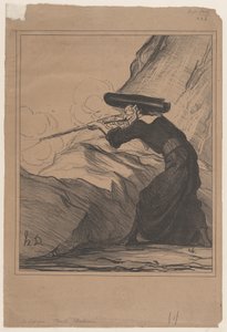 Ve Španělsku - křesťanská dobročinnost, z „Zpráv dne“, zveřejněno v Le Charivari, 29. května 1872 od Honoré Daumier