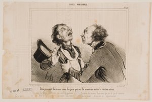 Nepříjemnost mluvení s lidmi... od Honoré Daumier