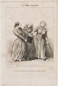 Povstání proti manželům je prohlášeno za první a nejsvětější povinnost v životě! od Honoré Daumier