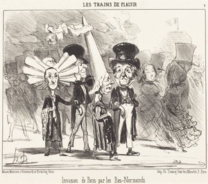Invaze Paříže Dolními Normany od Honoré Daumier