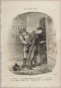 Chci se napít!..., číslo 36 ze série „Cokoli si kdo bude přát“ z Le Charivari od Honoré Daumier