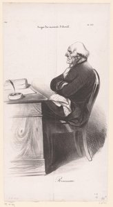 Karikatura Jean-Josepha Rousseaua od Honoré Daumier