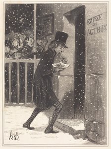 Herec z Funambules od Honoré Daumier
