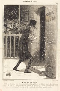 Herec z Funambules od Honoré Daumier