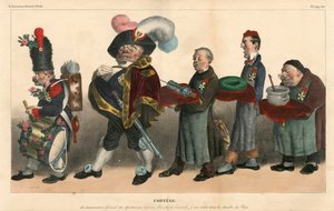 Karikatura (1830) Politická, satirická v barvách od Honoré Daumier