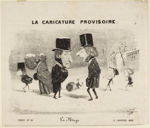 Sníh od Honoré Daumier