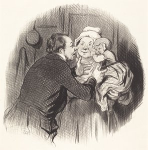 Návštěva u sestry od Honoré Daumier
