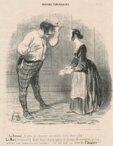 Manželka. Právě jsem objevil knot... od Honoré Daumier