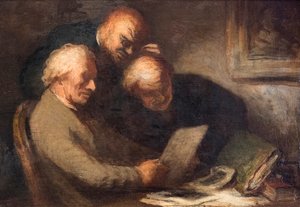 Milovník tisku od Honore Daumier