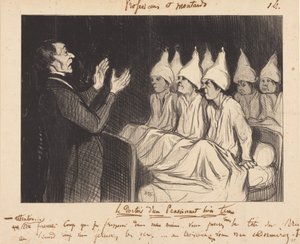 Ložnice dobře vedeného internátu od Honoré Daumier