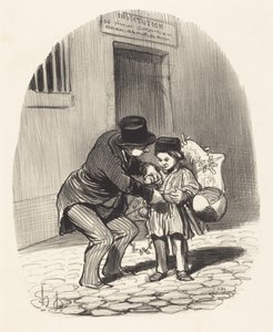 Den vycházky od Honoré Daumier