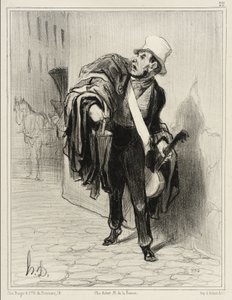 Obchodník s oděvy od Honoré Daumier