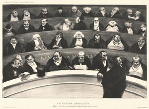 Legislativní břicho od Honoré Daumier