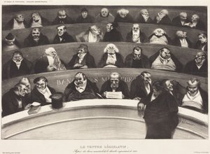 Zákonodárné břicho od Honoré Daumier