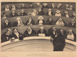 Zákonodárné břicho od Honoré Daumier
