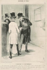 Obchodník Countermark od Honoré Daumier