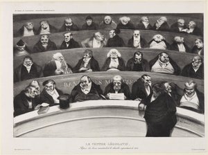 Zákonodárné břicho od Honoré Daumier