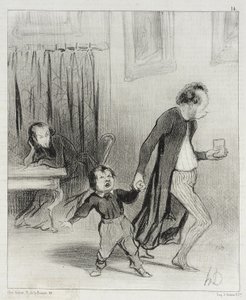 Modré punčochy (série tisků) od Honoré Daumier