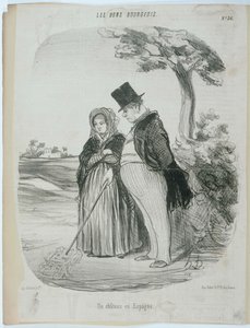 Zámek ve Španělsku od Honoré Daumier