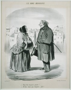 Les Bons Bourgeois- jste vždy galantní! od Honoré Daumier