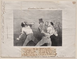 Lekce porozumění v roce 1843 od Honoré Daumier