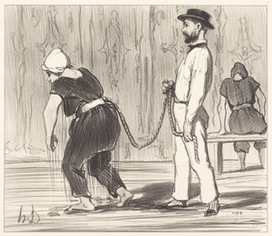 Madame Rabourdeau má první lekci od Honoré Daumier