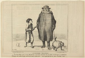 Pan Prudhomme, filantrop, číslo 291 ze série Actualités z Le Charivari od Honoré Daumier