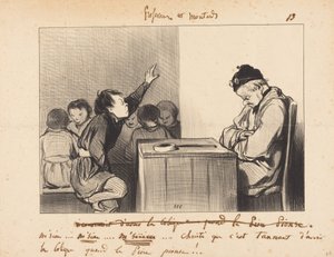 Pane... jak je protivné mít koliku, když... od Honoré Daumier