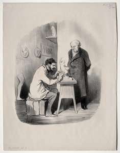 Umělci, deska 2: Jednou mě musíte tímto způsobem modelovat od Honoré Daumier