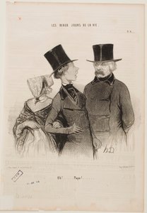 Jejda... Tatínku!... od Honoré Daumier