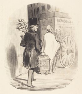 Pařížský převoz do jiné čtvrti... od Honoré Daumier