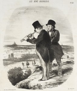 Pro krásný výhled, tady je krásný výhled! od Honoré Daumier