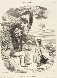 Když má člověk žertovného otce od Honoré Daumier