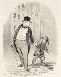 Jestli nepřijdeš do školy rychleji než takhle od Honoré Daumier
