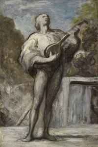 Trubadúr od Honoré Daumier