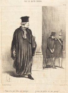 Hele, možná zákazník od Honoré Daumier