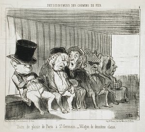 Výletní vlak z Paříže do Saint-Germain... od Honoré Daumier