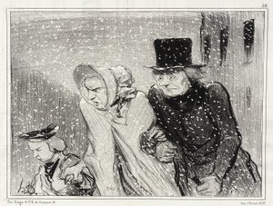 Obtěžuješ mě, má ženo!... Už je to hodina... od Honoré Daumier