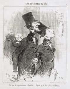 Den dobročinného představení! od Honoré Daumier
