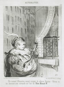 Nový Almaviva... od Honoré Daumier