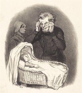 Šťastný otec od Honoré Daumier