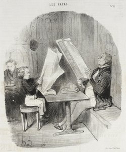 Dítě, které se pobaví málem. Le Constitutionnel mu vystačí na celý večer od Honoré Daumier