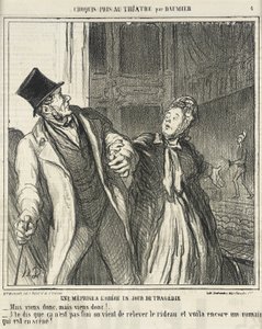 Nedorozumění v Odéonu... od Honoré Daumier