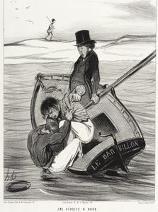 Vzpoura na palubě od Honoré Daumier