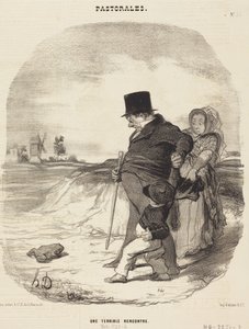 Hrozné setkání od Honoré Daumier