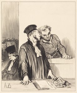 A teď vám státní zastupitelství sděluje… nepříjemné… věci... od Honoré Daumier