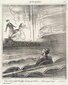 Myslíte si... že je to divák... od Honoré Daumier