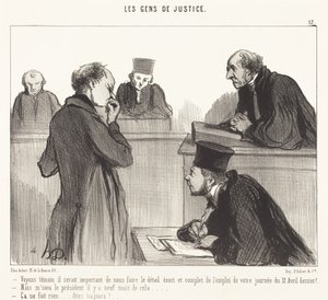 Vidět svědka by bylo důležité... od Honoré Daumier