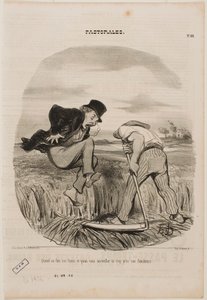 Když se dělá seno, nemělo by se být příliš blízko sekáčům od Honoré Daumier