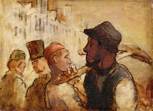 Dělníci na ulici od Honoré Daumier